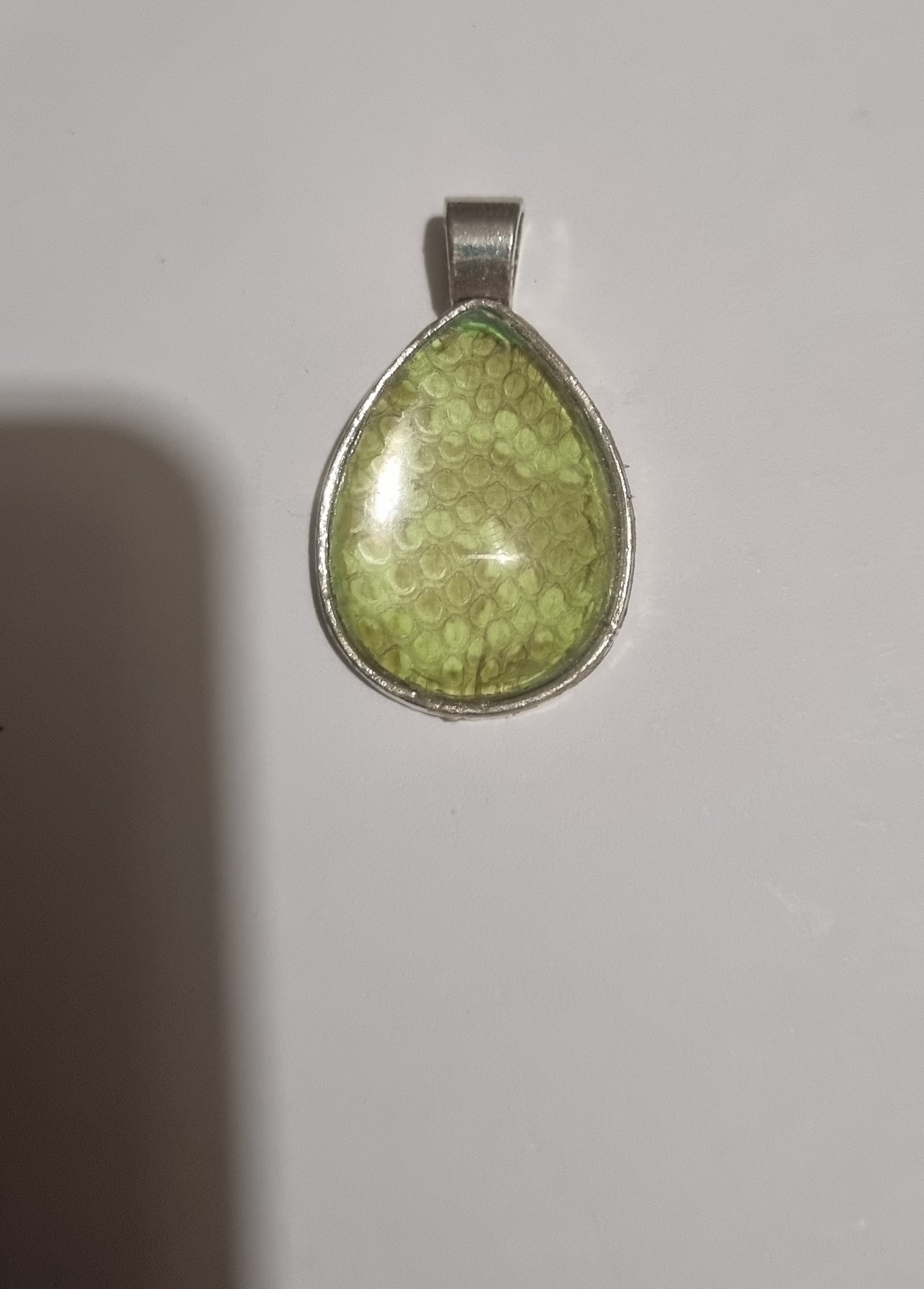 Large Handmade Snake Shed Pendants-Onyx