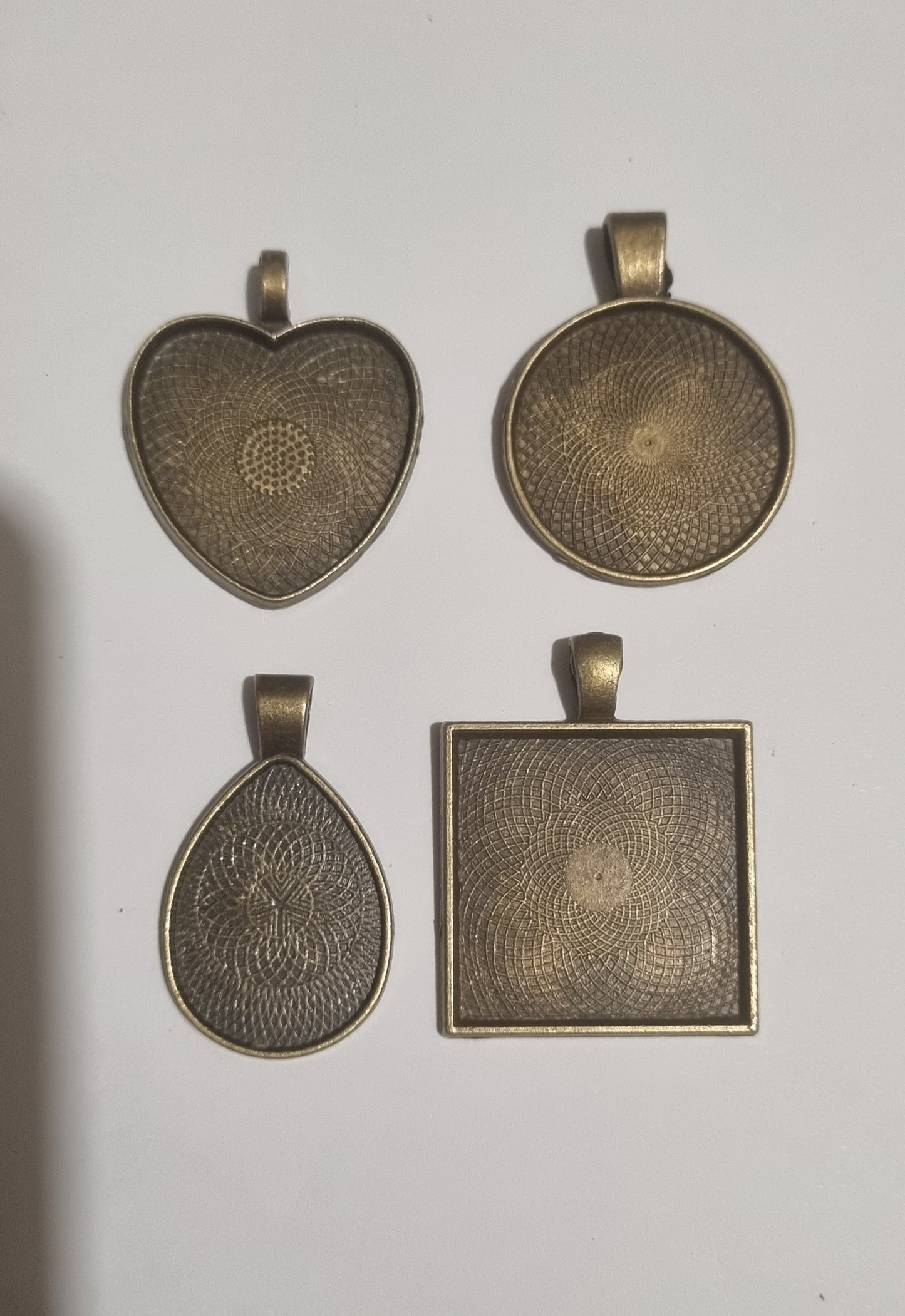 Large Handmade Snake Shed Pendants-Onyx
